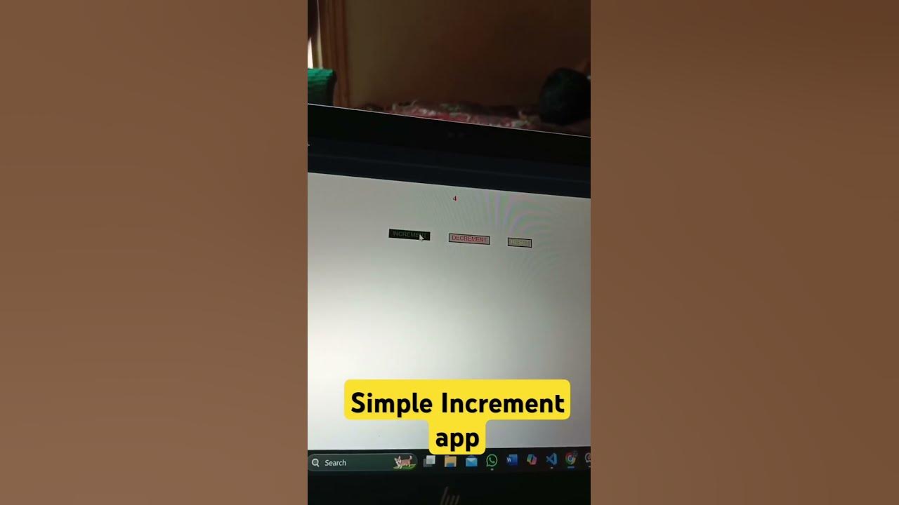 Increment app in HTML+CSs+JS 😉 #coding #you tube shorts #coding ...