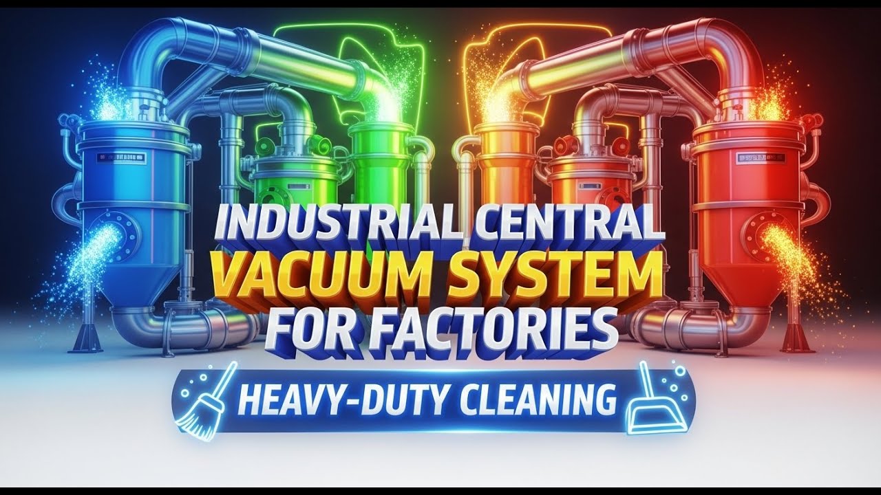 Industrial Central Vacuum System for Factories | Heavy-Duty Cleaning