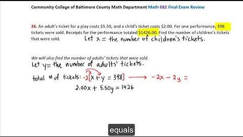 CCBC Math 082 Final Exam Review Problem 26