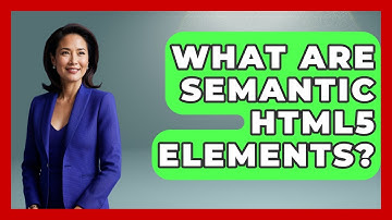 What Are Semantic HTML5 Elements? - Simple HTML Studio