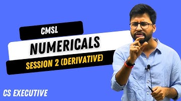 Numerical session for Securities Law (CMSL) | Session 2 (Derivatives) | Shubhamm Sukhlecha