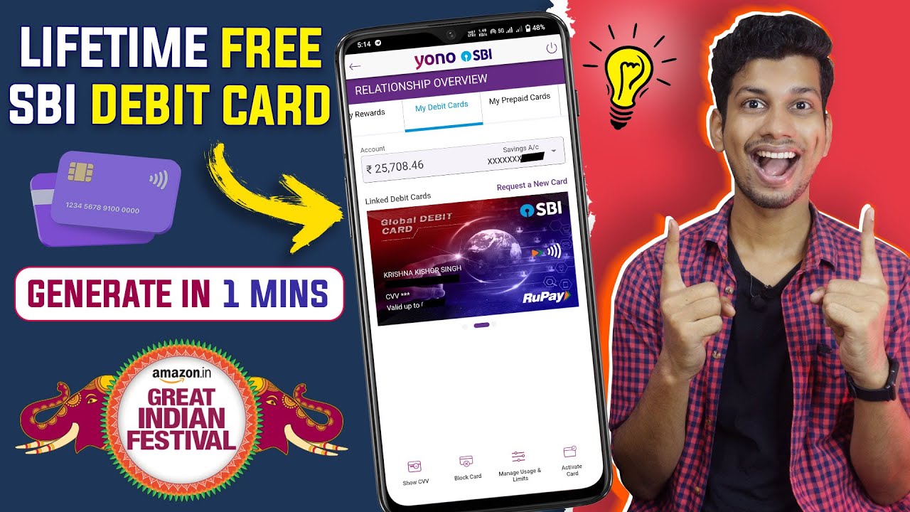 Lifetime FREE SBI Virtual Debit Card Apply Get Discount In Amazon Lifetime FREE SBI Virtual Debit Card Apply Get Discount In Amazon
