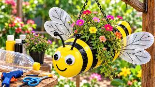 You Won’t Believe This Cute Bee Planter Is Made From a Plastic Bottle!
