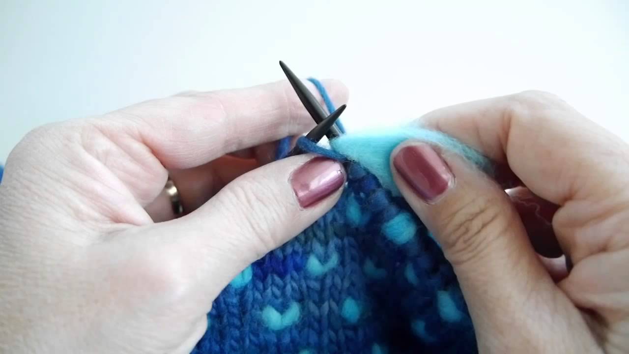 Knitting Thrums Contintental Style Youtube