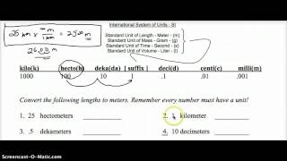 Lecture 1 - Metric conversions