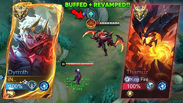 DYRROTH BEST EFFECTIVE WAY TO DEAL AGAINST BUFFED REVAMP THAMUZ | TIPS EXPLAINES TUTORIAL!!🔥- MLBB