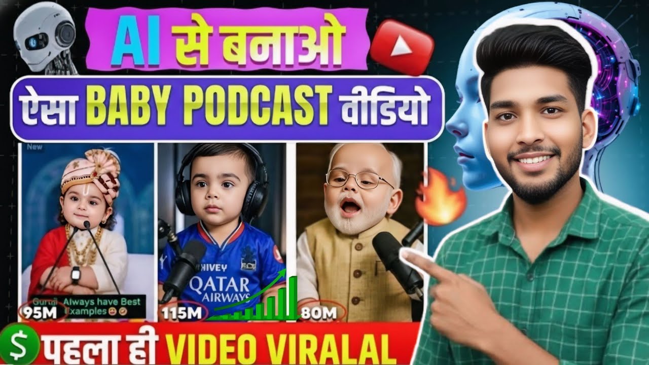 Ai video kaise banaye | Ai se video kaise banaye || Baby Podcast Video Kaise Banaye