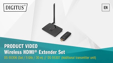 DIGITUS® Wireless HDMI® Extender Set (DS-55306) & Additional Transmission Unit (DS-55307)