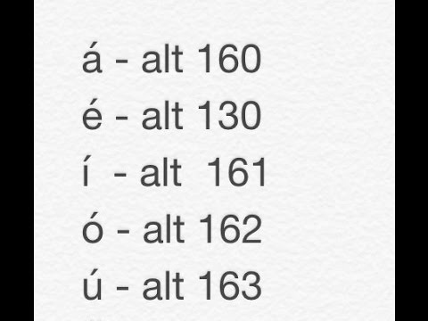 Como Escribir Acentos A E I O U Y Otros Simbolos U Youtube