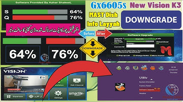 Gx6605s Downgrade Software Free Download Vision K3 Edited Choor Azhar Shakeel #recovery #firstfile