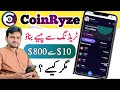Coinryze  trading with signals convert 10 to 800 on coinryze earning app