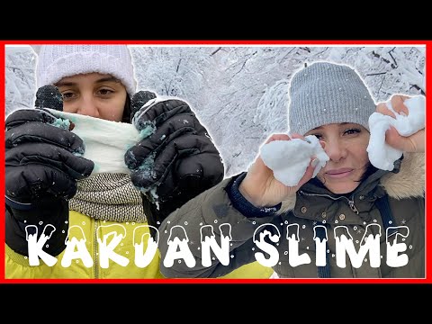 ÇOK ÜZGÜNÜM KARLAR ERİYOR! YAPAY KAR vs GERÇEK KAR SLİME CHALLENGE! Dobişko Tv