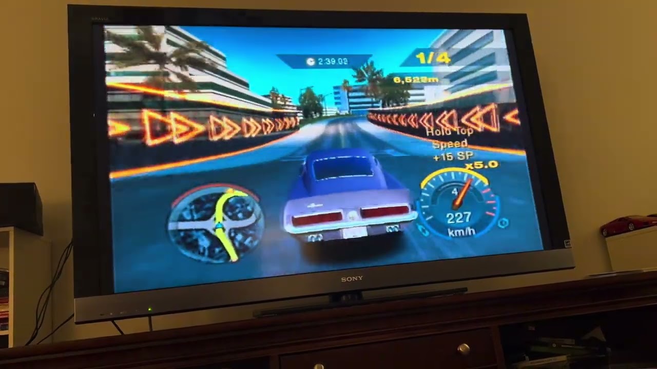 Need For Speed Undercover PS2 Timed Circuit Silver 14,365 Meters 