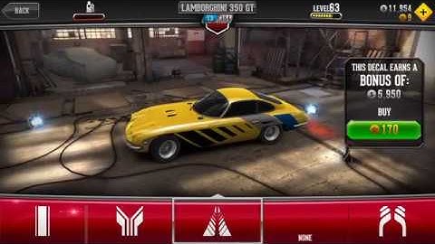 CSR Classic top 2019 iOS iPhone 6S games # 3 LAMBORGHINI 350 GT