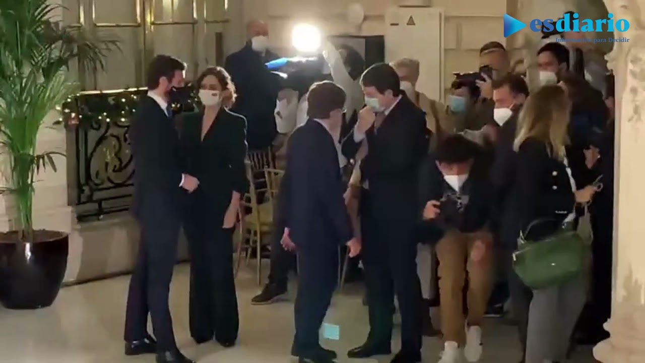 El PP exhibe unidad y alternativa: Rajoy reúne a Casado y Ayuso - YouTube