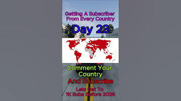 Getting A Subscriber From Every Country [Day 23]