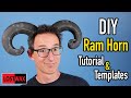 DIY Cosplay Ram Horns: Create Lightweight Costume Horns From Foam!