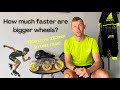 How much faster are bigger skating wheels? - 1 hour time trial test!