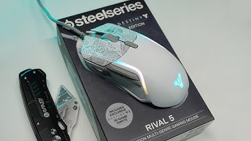 Unboxing Steelseries Rival 5 Destiny Limited Edition Multi Genre Gaming Mouse