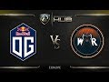 OG vs Wind and Rain Game 1 - TI8 Europe Regional Qualifiers: Grand Finals