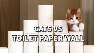 Cats vs Toilet Paper Wall | PART 3