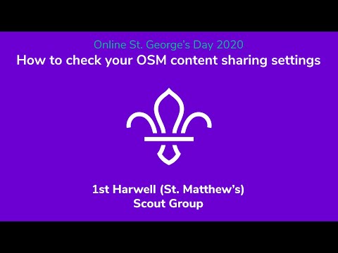 How to check your OSM content sharing settings