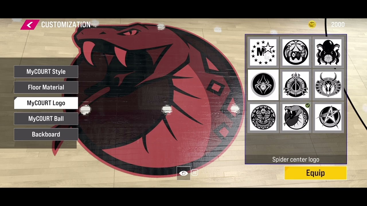 NBA 2K25 Mobile How to Change MyCourt Logo in MyCareer