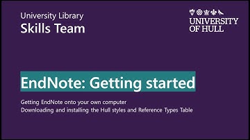 Getting started with EndNote 20