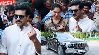 Exclusive Visuals: Global Star Ram Charan and Upasana Casts Their Vote | Lok Sabha Elections 2024