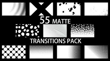 55 Matte Transitions Pack Stock Motion Graphics