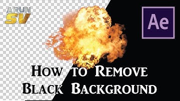 How to Remove Black Background in After effects | Xmult | Arun SV