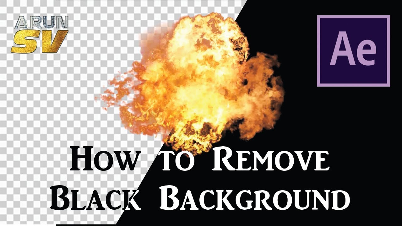 How To Remove Black Background In After Effects | Xmult | Arun Sv