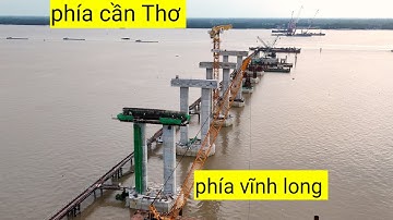 Đại bệ trụ chính p23 chiều dài 75 m ngang 27,5 m lắp đặt cốt thép lớp thứ 8 cầu đại ngãi 1 