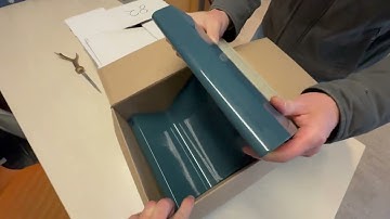 🎥 Unboxing: Large Agrob Buchtal WIESBADEN STYLE overflow channel for elevated water level pools 💦