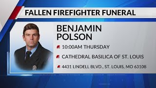 Funeral arrangements announced for St. Louis firefighter Benjamin Polson killed in roof collapse