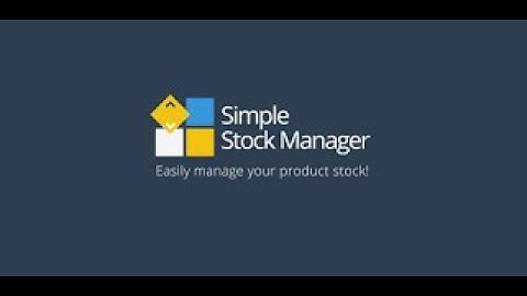 Simple Stock Manager mobil app