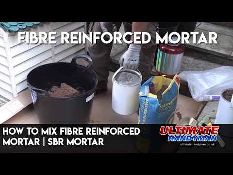 How to mix fibre reinforced mortar | SBR mortar