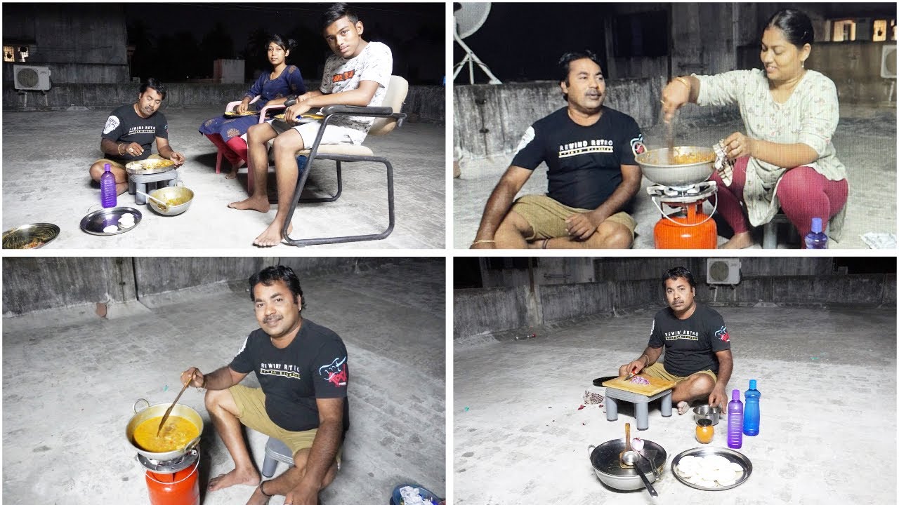 மொட்டை மாடியில் சமையல் 🤤இட்லி Babyma சிக்கன் குழம்பு 😋 my mom style🔥mama with babyma#vlog#comedy