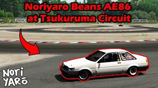 Drifting Noriyaro's AE86 at Tsukuruma Circuit | Assetto Corsa