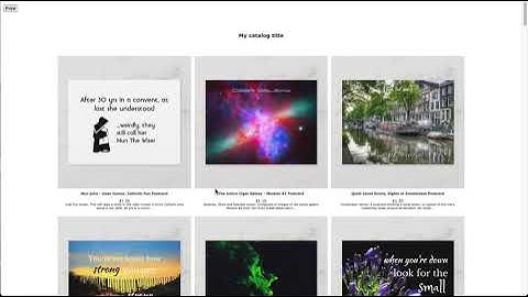 Learn how to get a printed catalog of your Zazzle products using Nifty