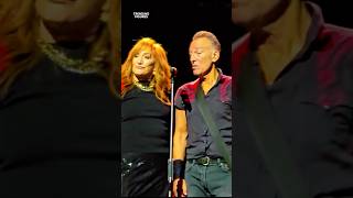 The stage feels warmer when they sing together. #brucespringsteen #couple #performance #love