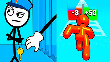 Thief Puzzle vs Tall Man Run ⭐️🤔😱⭐️ Hard Levels Challenge Walkthrough Gameplay Ep1027