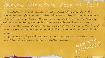 Recount Text - ICT for ELT