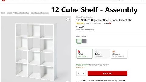 Target 12 Cube Shelf - Assembly Video (Room Essentials)
