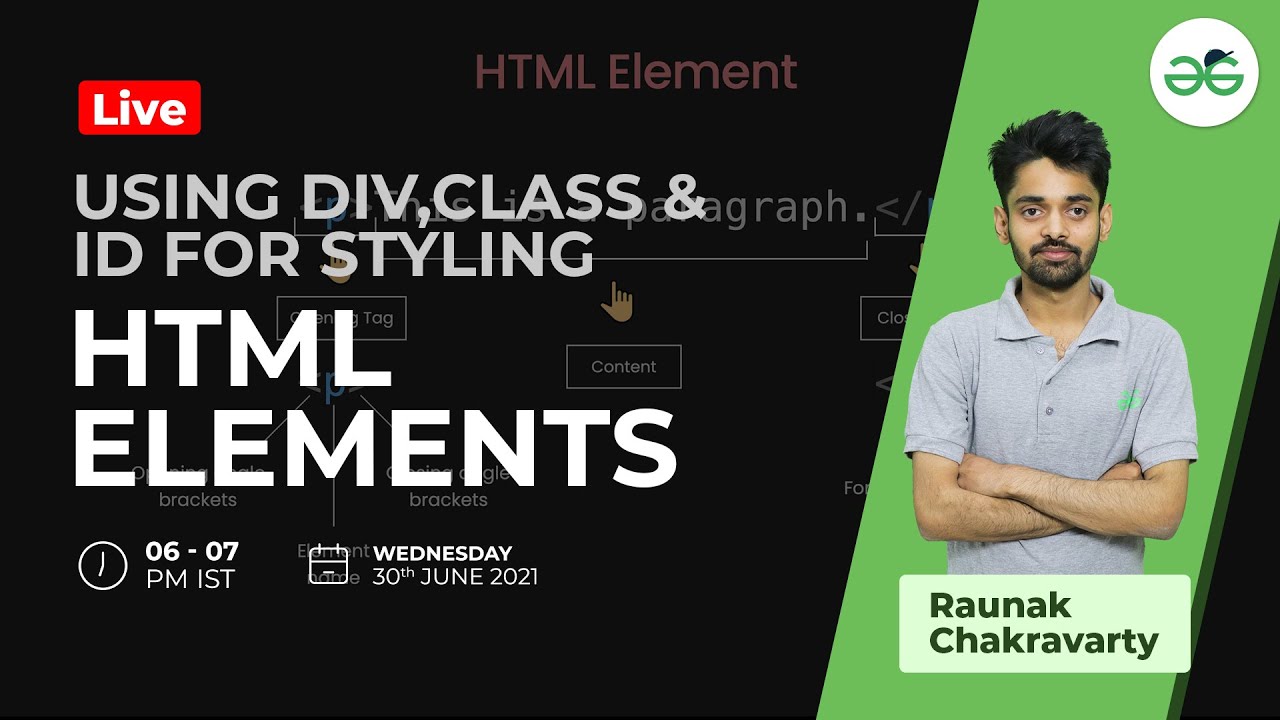 Using div, class and id for styling HTML elements | GeeksforGeeks ...