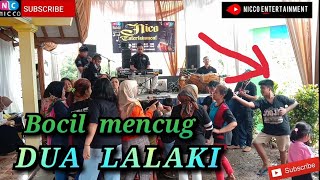 DUA LALAKI - Bocil mencug kendang jaipong live nico entertainment