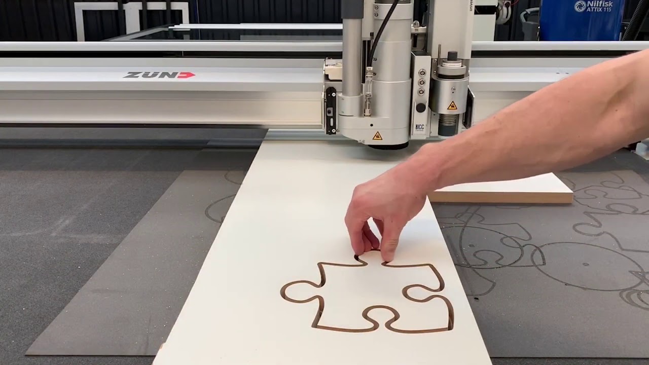 ZUND G3 - Routing Different Materials - YouTube