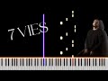 Sofiane Pamart  - 7 VIES (feat Lacrim) [PianoTutorial]
