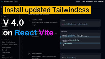Install Tailwind CSS v4 in React & Vite (Latest Setup Guide 2025)