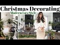 NEW 2023 Christmas Decorating / Modern Lux Christmas / Christmas Mantel &amp; Living Room Decor